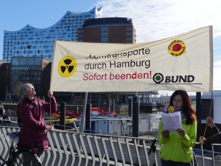 Keine Atomtransporte in Hamburg? BUND hat nachgefragt – wieder 33 strahlende Frachten in drei Monaten
