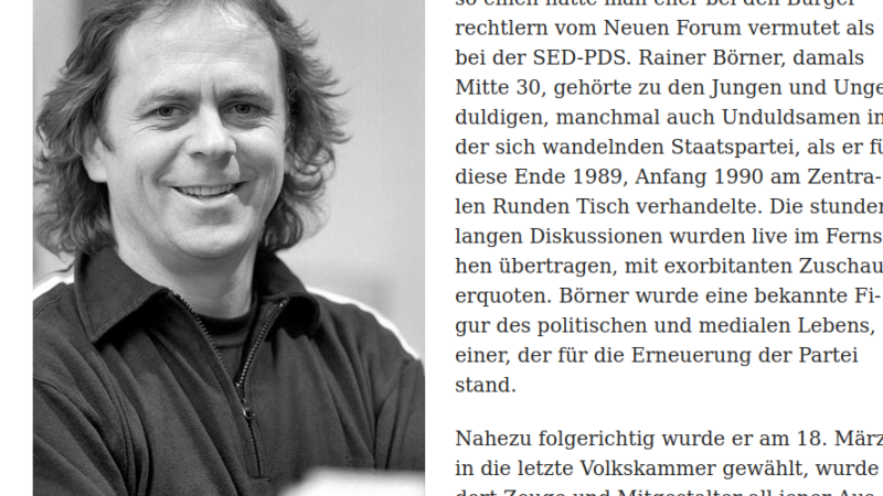 Rainer Börner – Rio Reiser – Ton Steine Scherben – Nicht einfach. DDR – BRD – und viel mehr! Danke!