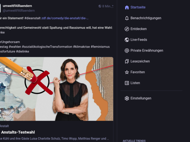 Wer Gerechtigkeit und Gemeinwohl statt Spaltung und Rassismus will, hat eine Wahl