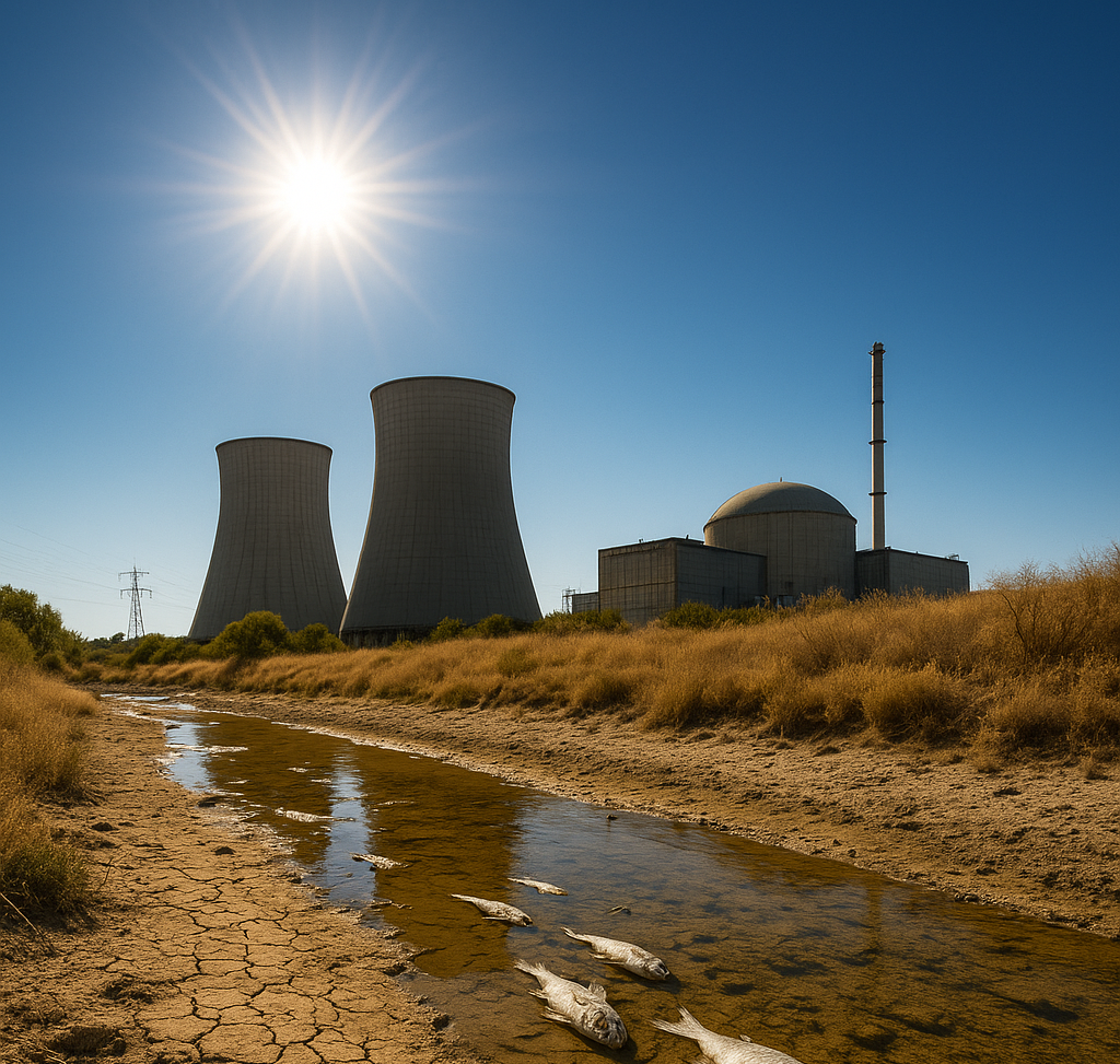 Klima killt Atomstrom – Wärmebelastung der Flüsse extrem