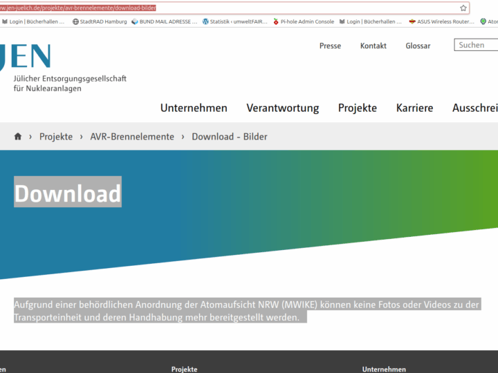 Atomtransporte NRW – Behörde untersagt Fotos von Transportfahrzeugen im Internet