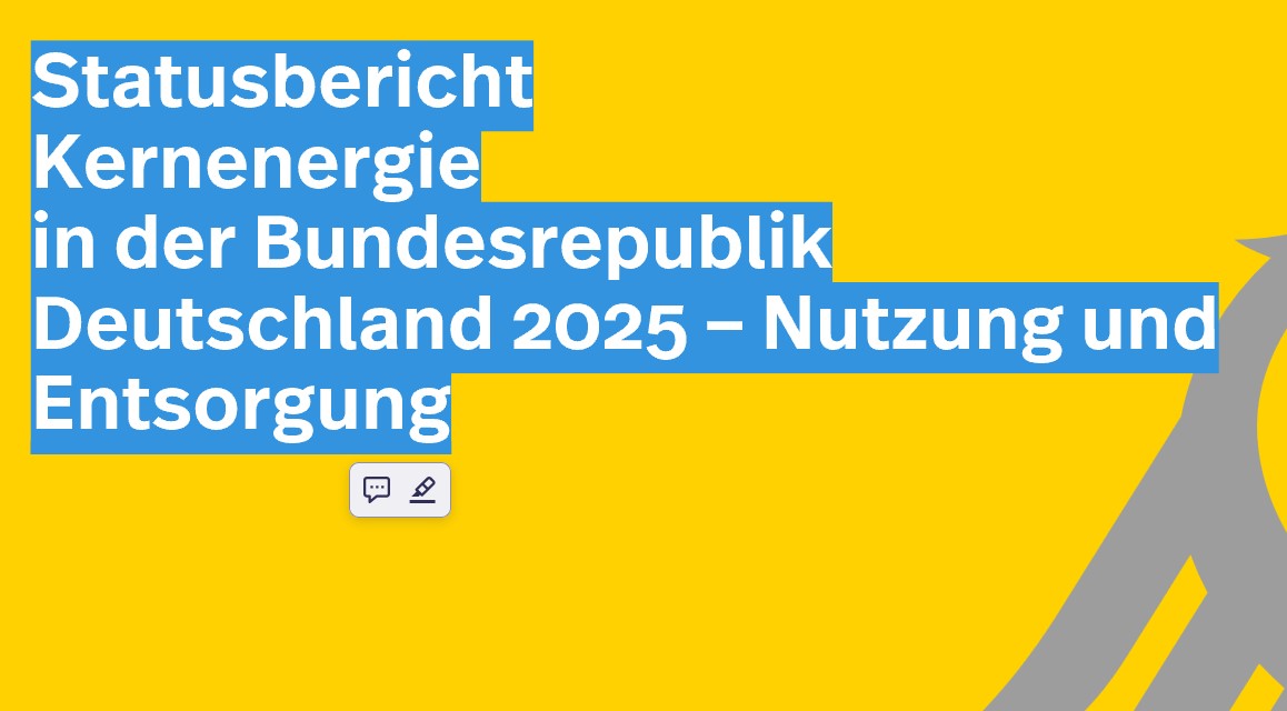 Statusbericht Atomenergie Deutschland: Insgesamt 134 Standorte bzw. Atomanlagen und das radioaktive Erbe